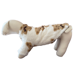 Teddy Bear Print Plush Sweater