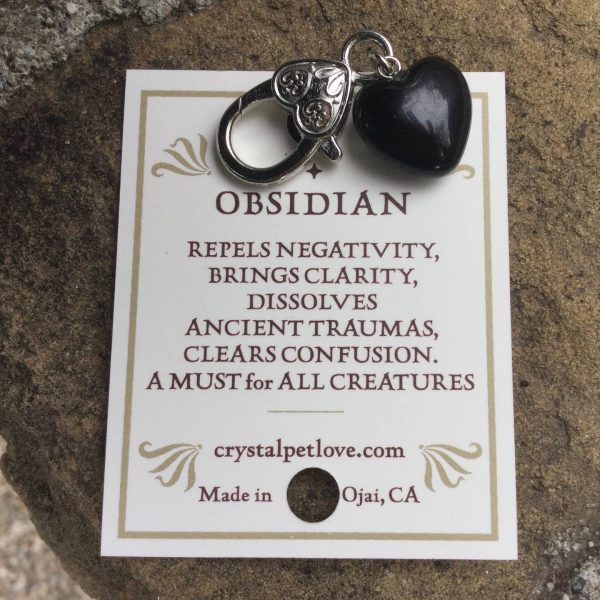 Clarity Black Obsidian Healing Pet Pendant - Image 3