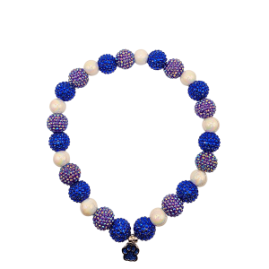 Blue and White Dog Necklace