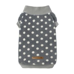 Polka Dot Mock Neck Dog Sweater