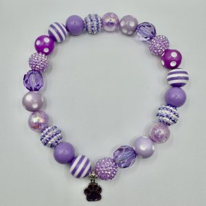 Purple Tones with Purple Paw Charm