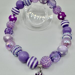 Purple Tones with Purple Paw Charm