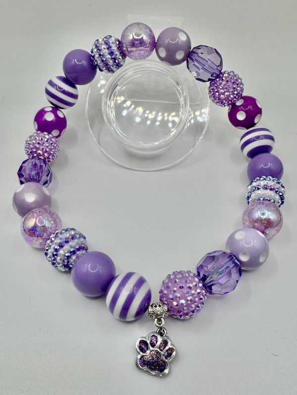 Purple Tones with Purple Paw Charm