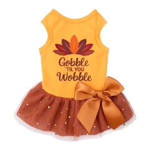 Gobble 'til You Wobble Dog Dress