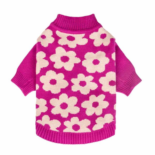 Cute Floral Dog Sweater