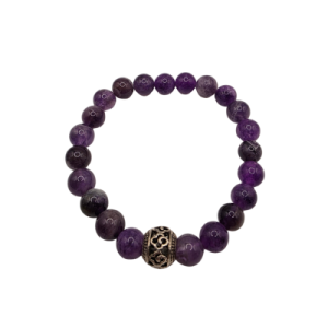 Amethyst Beaded Bracelet